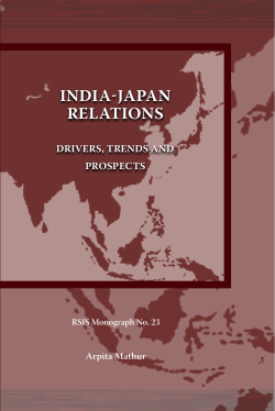 india-japan relations - S. Rajaratnam School of International Studies