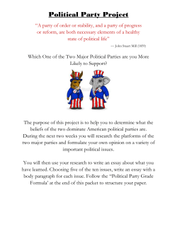 Political Party Project