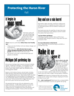 Rake it or - Huron River Watershed Council
