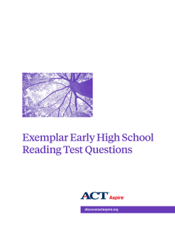 Aspire Exemplar EHS Reading