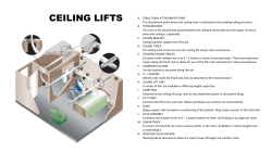 CEILING LIFTS A. STRUCTURAL ATTACHMENT POINT The