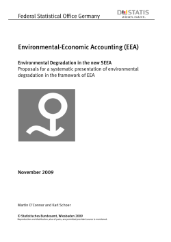 Environmental Degradation in the new SEEA