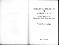 heroes and saints other plays