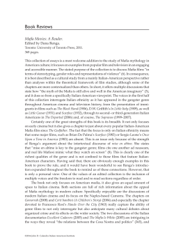 Mafia Movies: A Reader (Dana Renga, editor), by George S