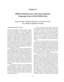 Forster et al. (2004) - Genetic Ancestor Ltd