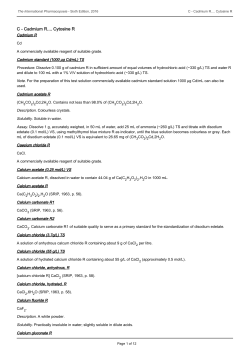 C - Cadmium R.... Cytosine R