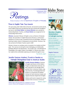 Fall Semester 2010: Volume 5, Issue 1