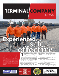 Newsletter 4th quarter 2014 - Central California Traction Company