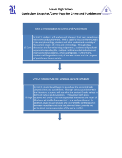 Crime and Punishment