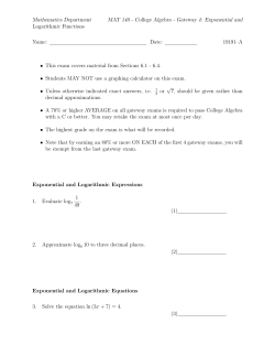 Practice Problems with answers