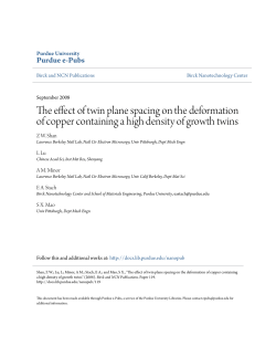 The effect of twin plane spacing on the deformation of copper
