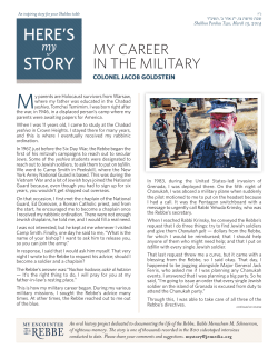 My Career in the Military - Jewish Educational Media