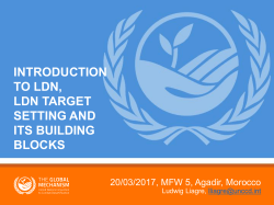 introduction to ldn, ldn target setting and its building blocks