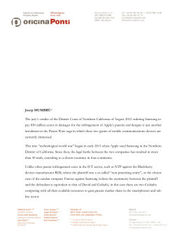 Patent Wars. Samsung vs Apple