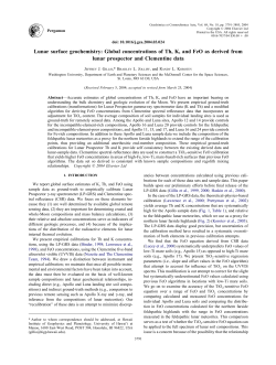Lunar surface geochemistry: Global concentrations of Th, K, and