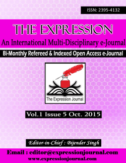 An International Multi-Disciplinary e