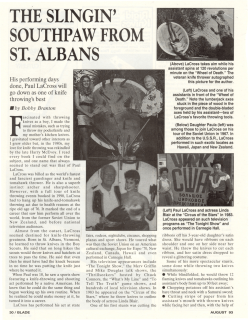 The Slingin` Southpaw from St. Albans