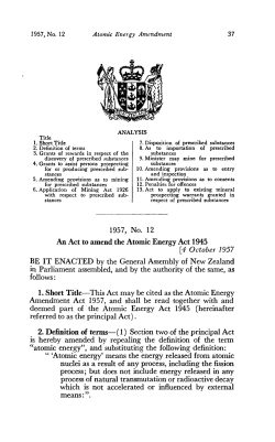 1957 No 12 Atomic Energy Amendment