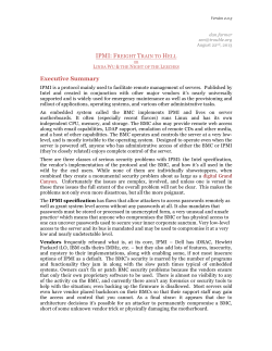 IPMI: Freight Train to Hell