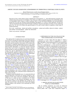 abiotic oxygen-dominated atmospheres on