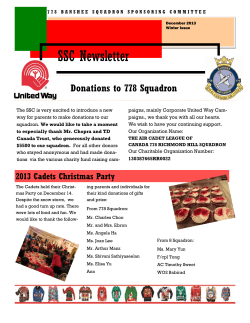 SSC Newsletter - 778 Banshee Squadron