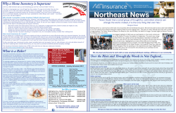 NEWSLETTER - Northeast Insurance Agency, Inc