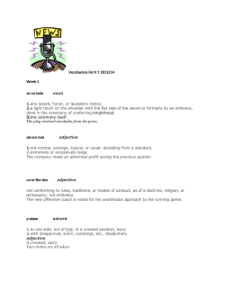 the eighth vocabulary list April 2014