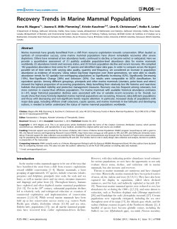 Recovery Trends in Marine Mammal Populations