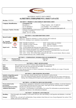 4-(methylthio)phenyl isocyanate