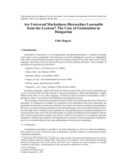 Are Universal Markedness Hierarchies Learnable from the