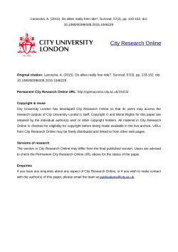 - City Research Online