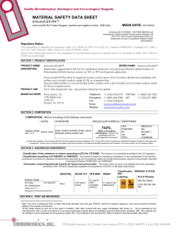 MATERIAL SAFETY DATA SHEET NaN3