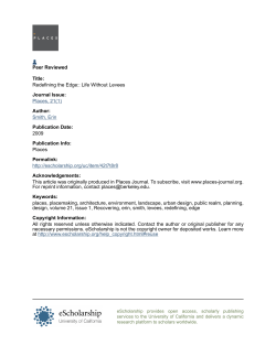 25 Redefining the Edge: Life Without Levees Erin
