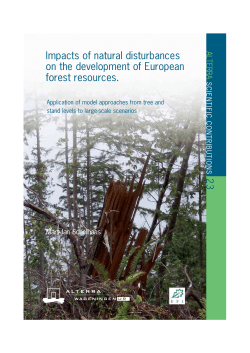 Impacts of natural disturbances on the development of European