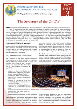 The Structure of the OPCW