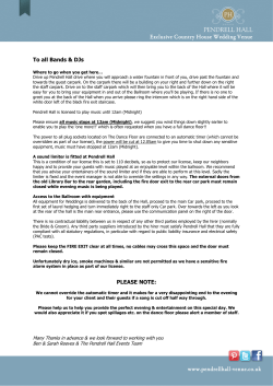 DJ and Band Info