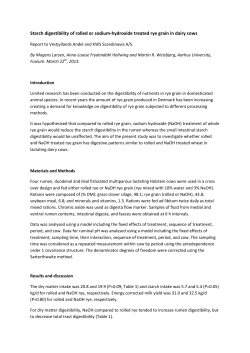 Starch digestibility of rolled or sodium-hydroxide treated