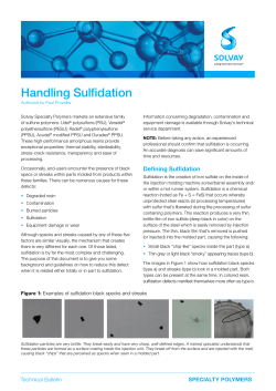 Handling Sulfidation