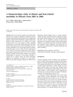 A biometeorology study of climate and heat