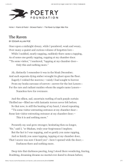 The Raven by Edgar Allan Poe | Poetry Foundation