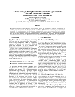 A novel string-to-string distance measure with