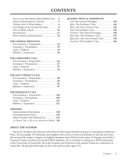 Canterbury Tales Teacher Sample