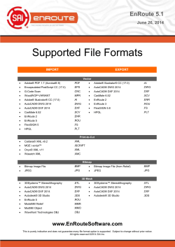 Supported File Formats