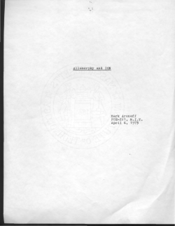 Allomorphy and ION Mark Aronoff 20E