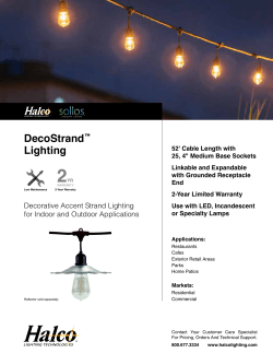 DecoStrand&trade; Lighting - Sollos Landscape Lighting