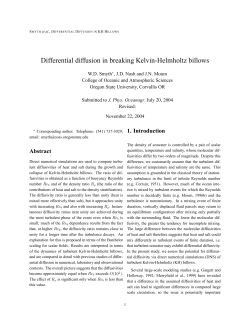 Differential diffusion in breaking Kelvin