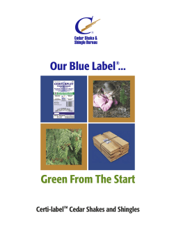 Starting Green - Red Cedar dak