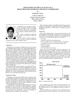 application of dry gas seals on a high pressur hydrogen recycle