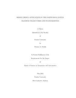 MISSION DESIGN APPLICATIONS IN THE EARTH