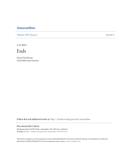 Ends - ScholarWorks@GVSU - Grand Valley State University